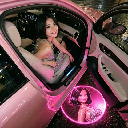 PinkGlow: Your Customized Baibie Car Door Light